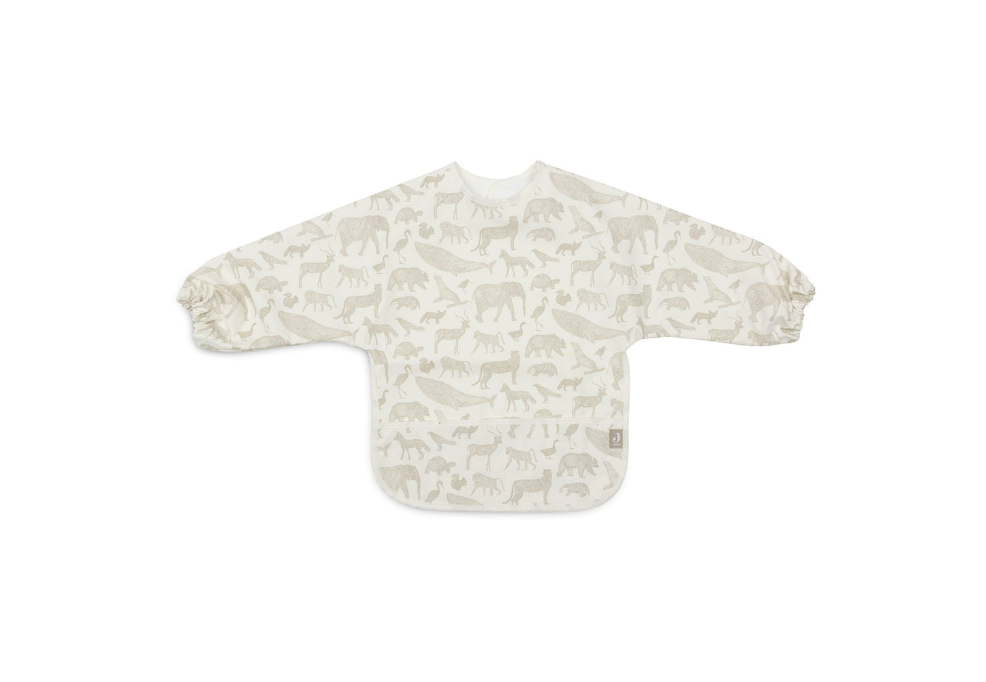 Jollein - Mouwslab Waterproof Animals Olive Green | Maximale Bescherming