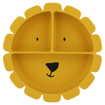 Trixie - Siliconen Bord Mr. Lion met Vakjes en Zuignap