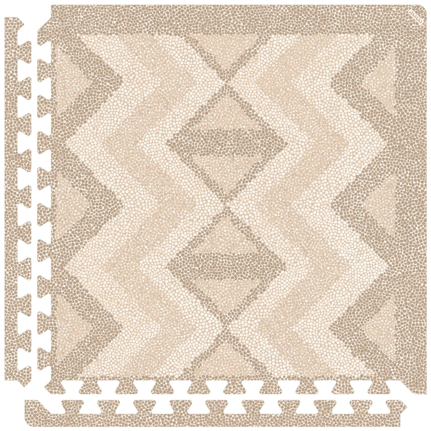 Eeveve - Puzzel Speeltapijt Kilim Sand | Veilig & Stijlvol | 180 x 120 cm