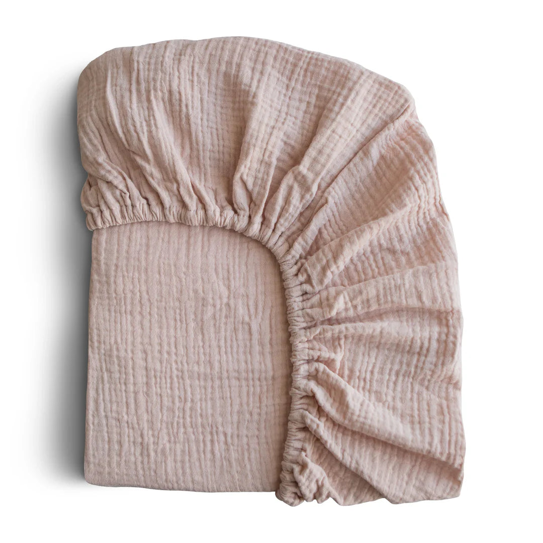 Hoeslaken Bed 60 x 120 cm Blush