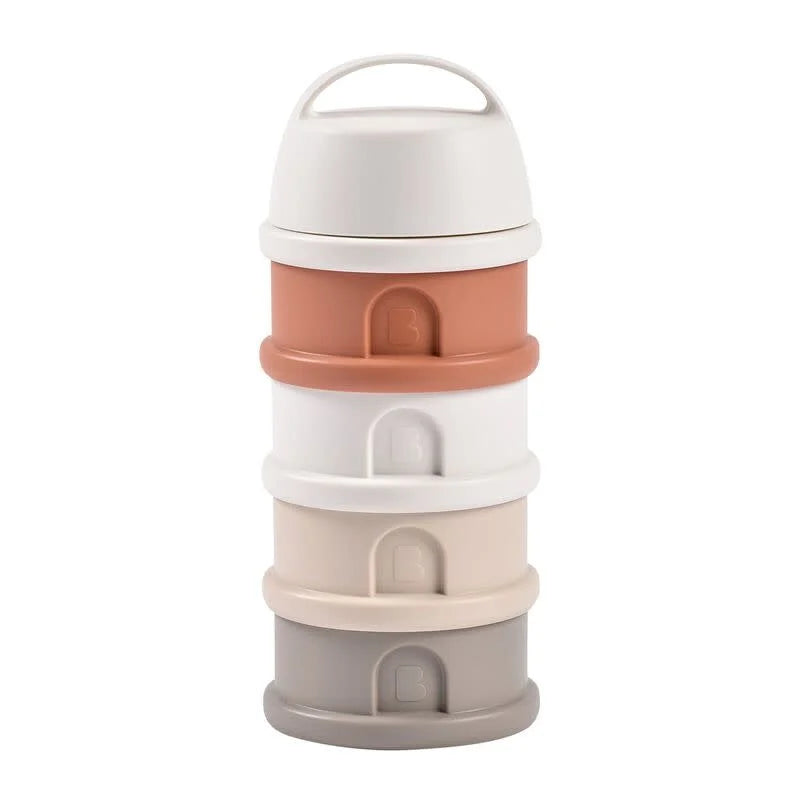 Béaba - Stapelbare Doseerdozen | Cotton White / Terracotta