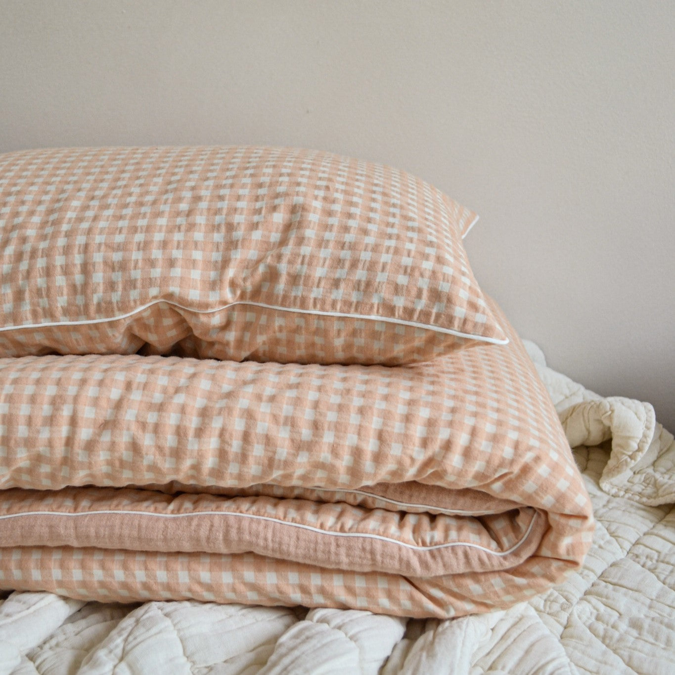 Donsovertrek Bed 100 x 135 cm Max Peach