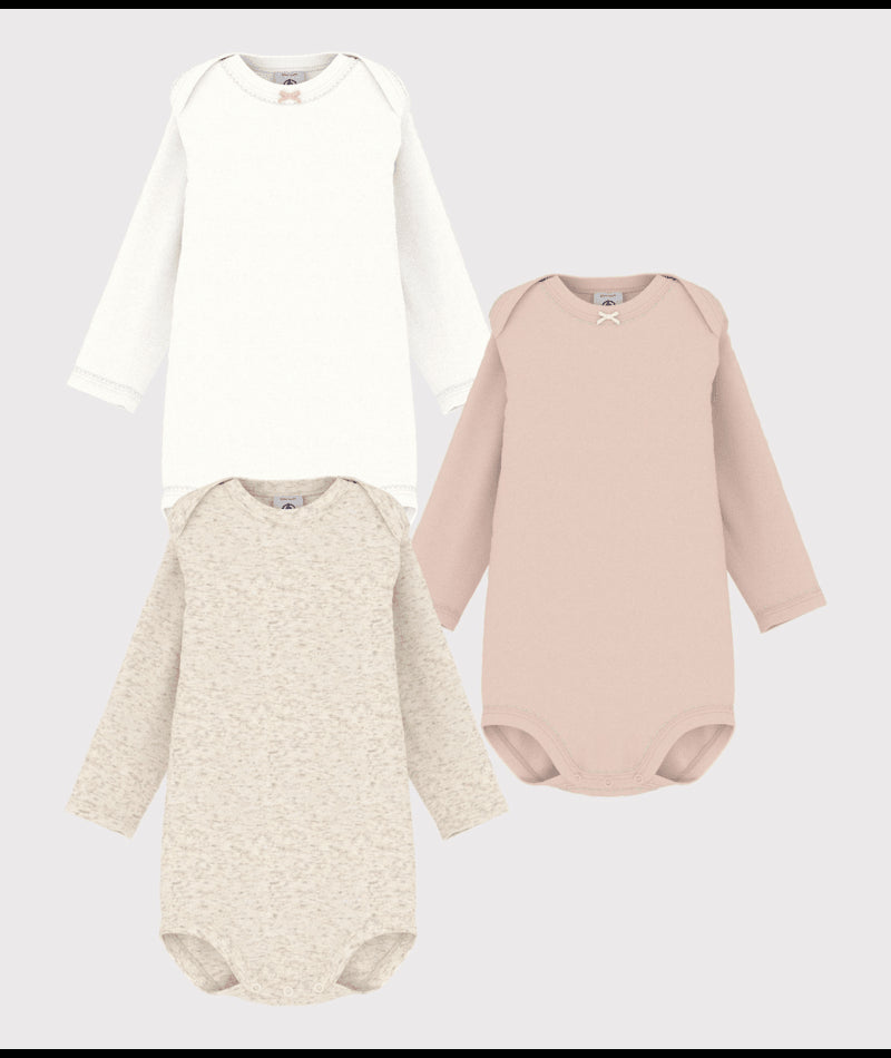 Body Bow Beige / Rose / White (3pack)