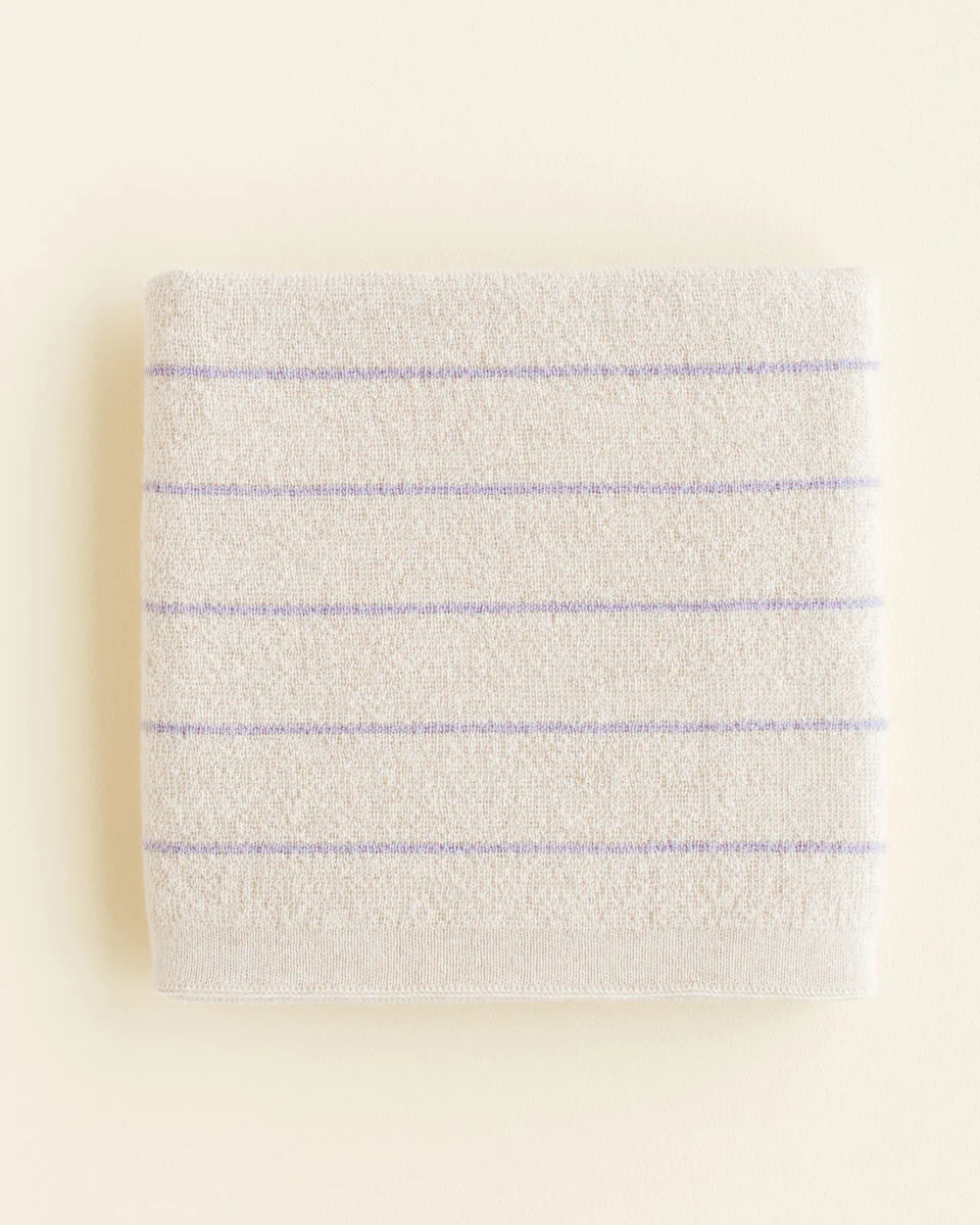 Hvid - Deken 70 x 100 cm Harry | Cream / Lilac