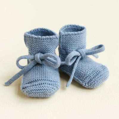 Hvid - Slofjes Light Blue | 9-15m