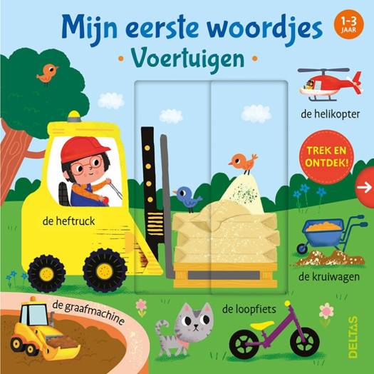Deltas - Boek Mijn Eerste Woordjes Voertuigen | Interactief Kartonboekje