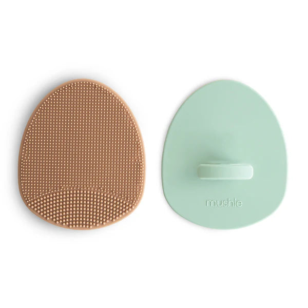 Badborstel Baby Cradle Cap Natural / Cambridge Blue (2pack)