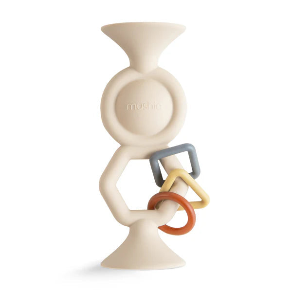 Mushie - Activiteitenspeeltje Hexapop Zuignap | Shifting Sand