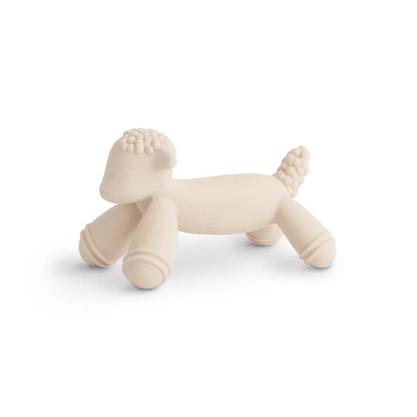 Mushie - Bijtring Figurine Lamb | Zacht Siliconen