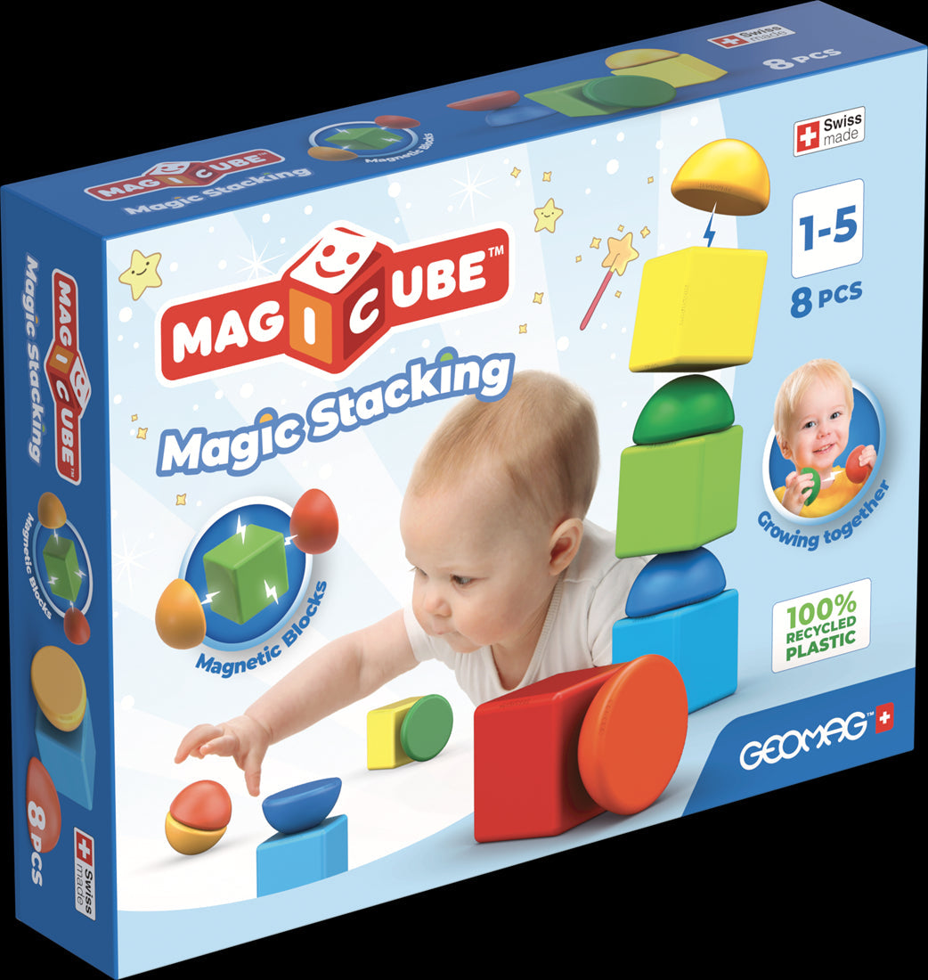 Geomag - Blokken Magicube Recycled Stacking | 8 stuks