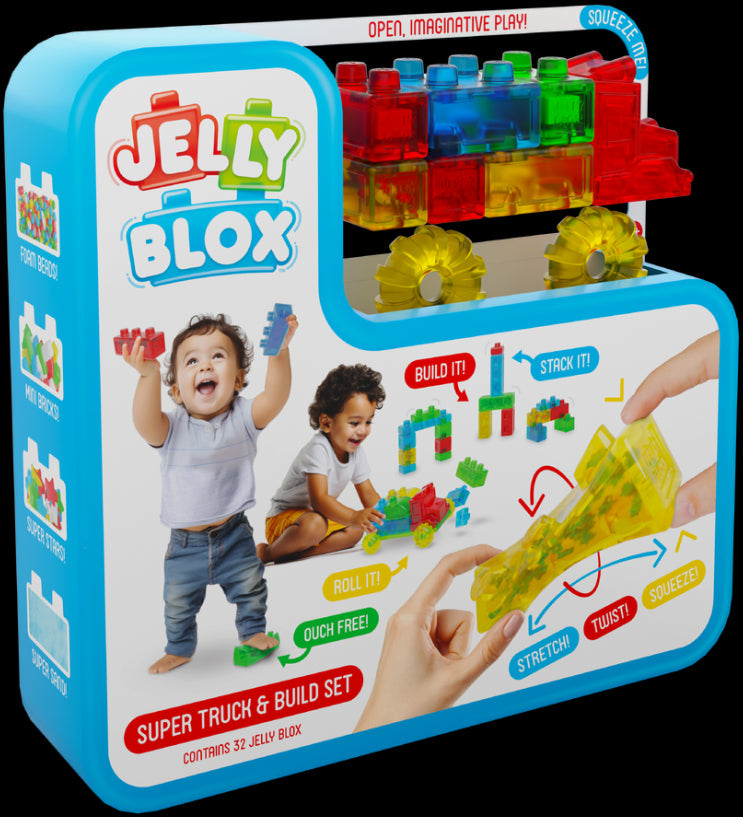 Goliath - Zachte Blokken Jelly Blox Vroom Truck | 32 stuks