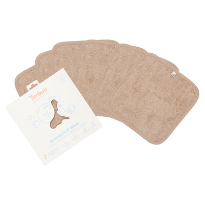 Timboo - Herbruikbare Doekjes Soft Wipes (6pack) | Savannah