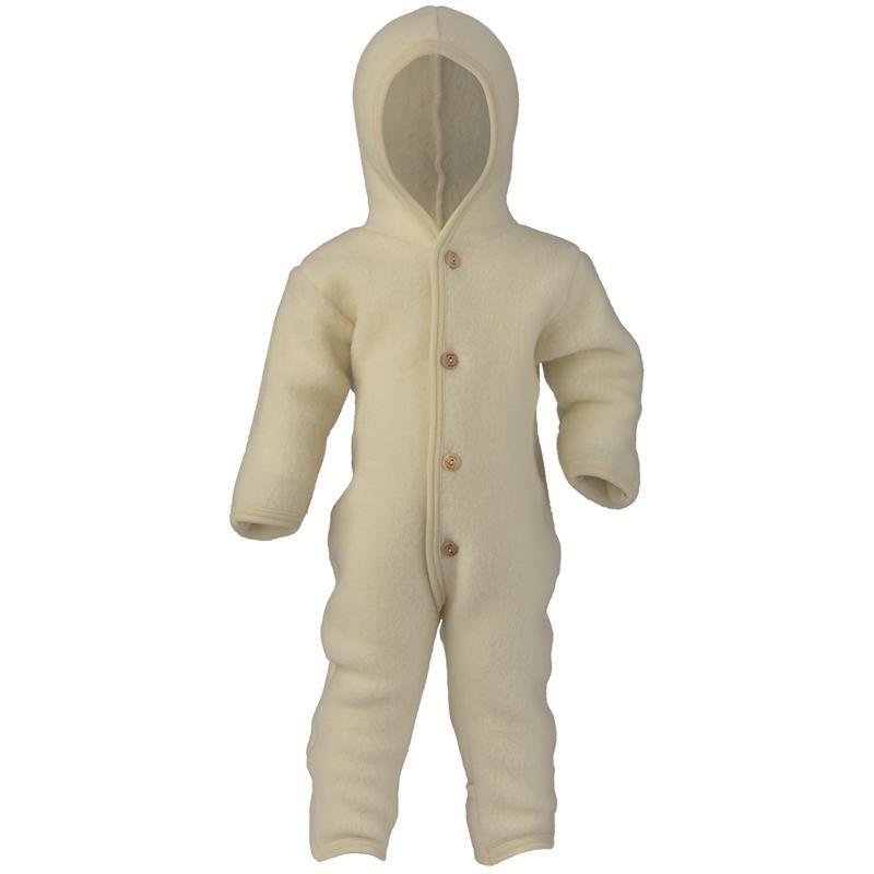Engel - Fleece Onesie Overall Met Kap | Natural