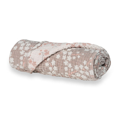 Quax - Tetradoek 90x110 cm Natural XL Blossom | Muslin Deken