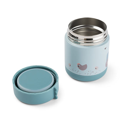 Done by Deer – Potje Voeding Insulated | Tiny Farm Blue 300 ml