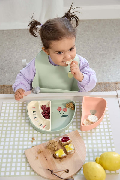 Lässig - Silicone Slab Happy Fruits Lemon | Diepe opvangslab