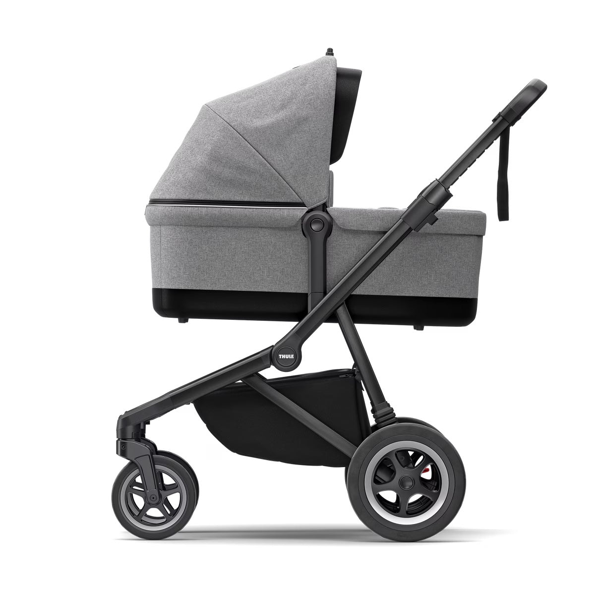 Thule - Kinderwagen Sleek Compleet | Grey Melange on Black
