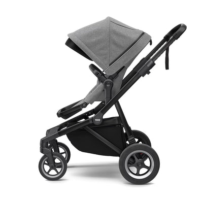 Thule - Kinderwagen Sleek Compleet | Grey Melange on Black