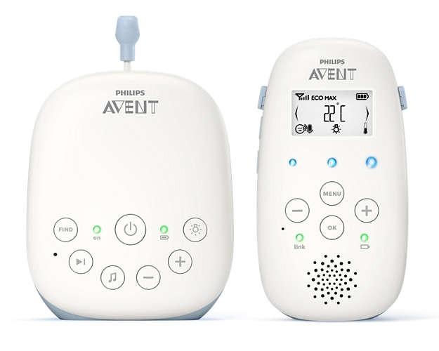 Avent - Babyfoon SCD715/26 | Kristalhelder Geluid, Nachtlicht & Terugspreekfunctie