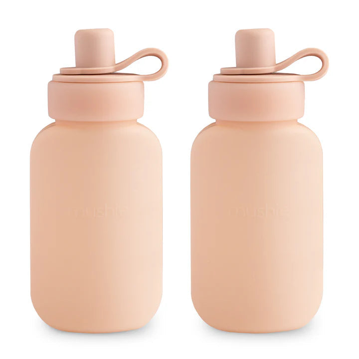 Mushie - Silicone Knijpzakje / Drinkfles Puree Pouch | Blush