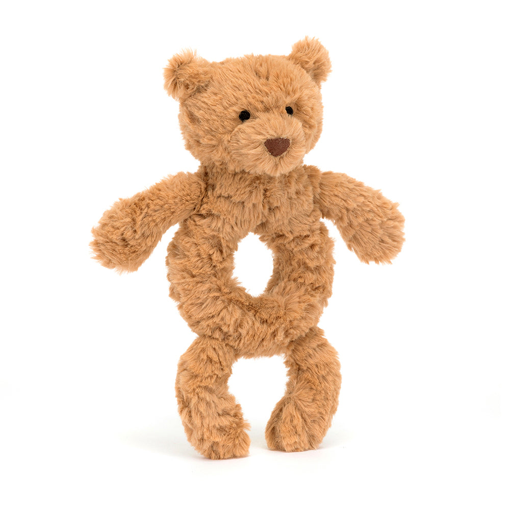 Jellycat - Rammelaar Ring Bartholomew Bear | Brown