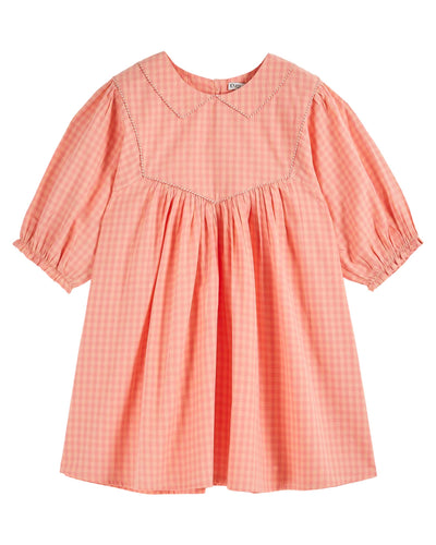 Jurk Wide Gingham Vichy Pivoine
