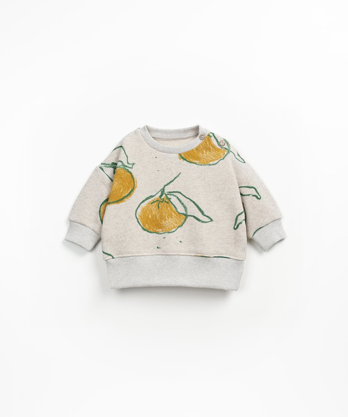 Sweater Tangerine Fleece Printed Gres