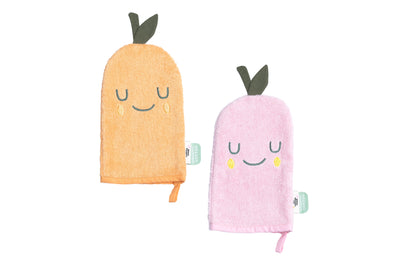 The Cotton Cloud - Washandje Lemon Mandarine (2-pack) | Biologisch Katoen