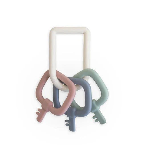 Mushie - Activiteitenspeeltje Sleutelhanger | Silicone