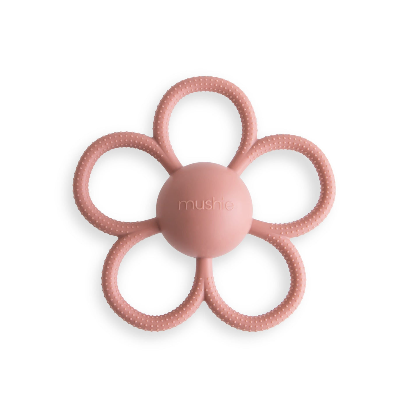 Mushie - Bijtring Daisy | Dusty Rose