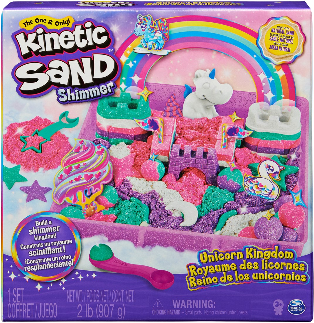 Kinetic Sand - Dynamisch Zand Eenhoorn Koninkrijk Shimmer | Regenboogzand