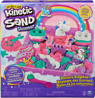 Kinetic Sand - Dynamisch Zand Eenhoorn Koninkrijk Shimmer | Regenboogzand