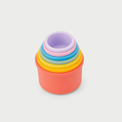 Tickit - Ronde Stapelbekers Silisoft | Regenboogkleuren