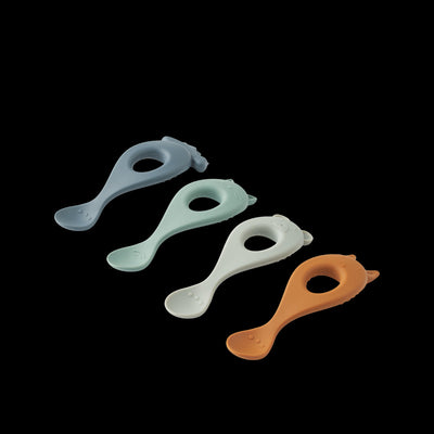 Liewood - Silicone Lepel Liva (4 stuks) | Whale Blue Multi Mix