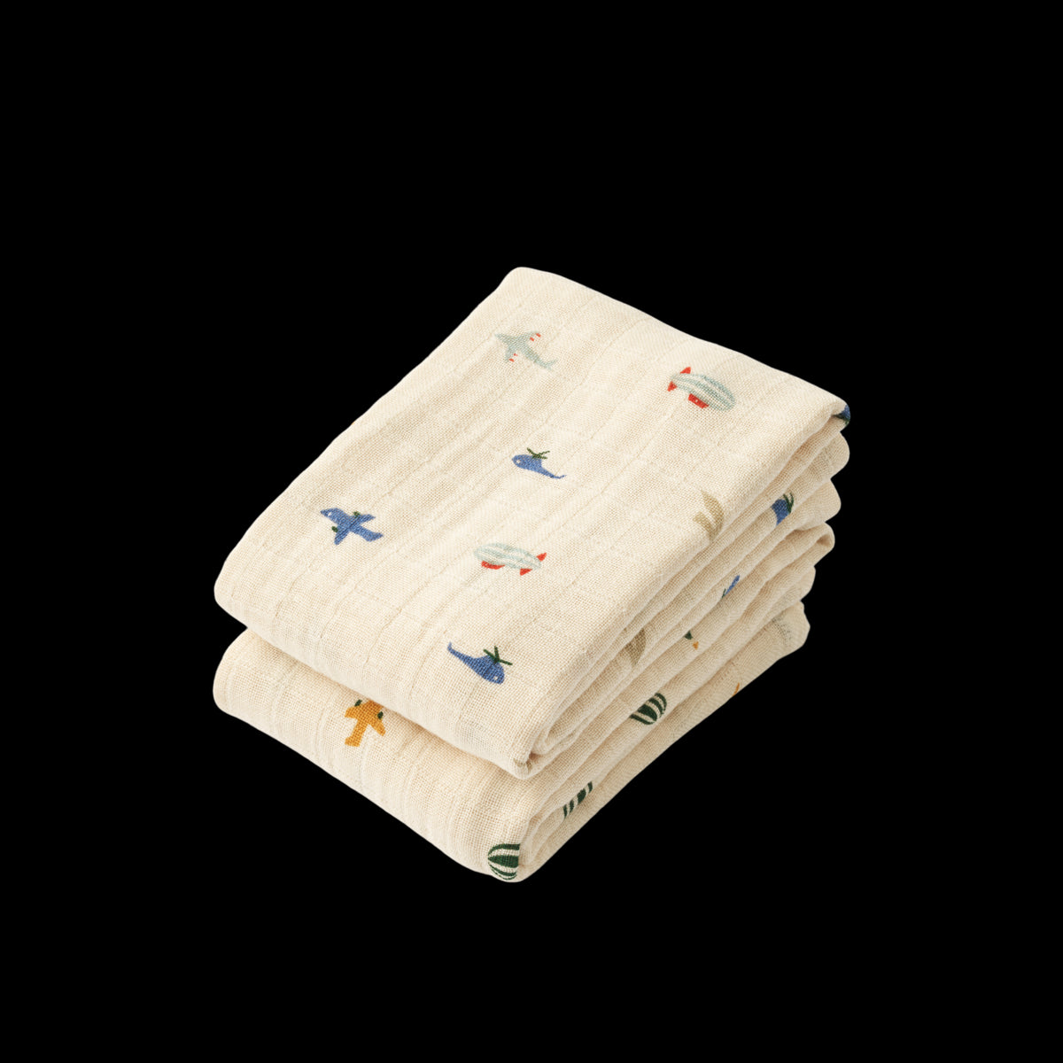 Liewood - Tetradoek Lewis 65 x 65 cm (2 stuks) | Aviator Ecru