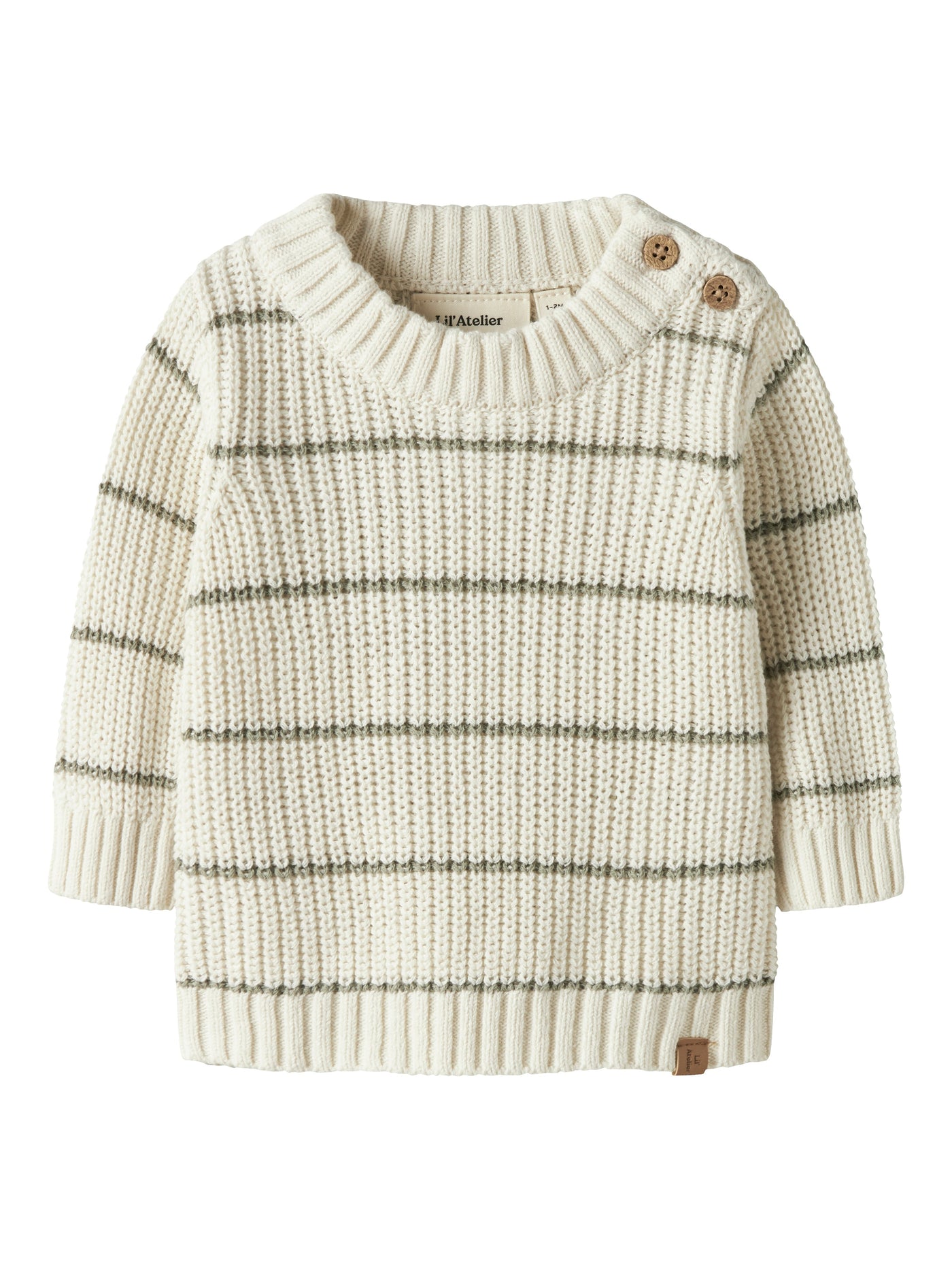Lil Atelier - Trui Emlen Knit Stripe | Turtledove
