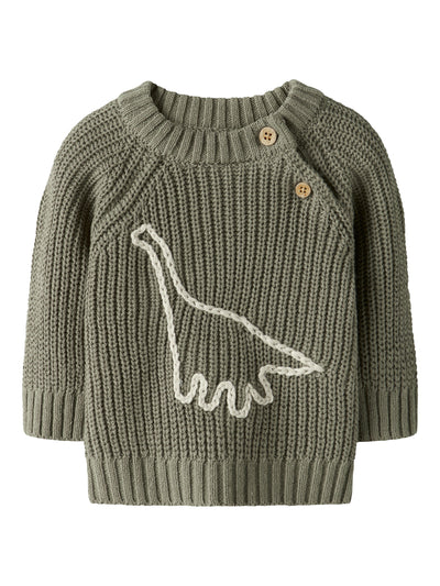Lil Atelier - Trui Emlen Knit Dino | Overland Trek