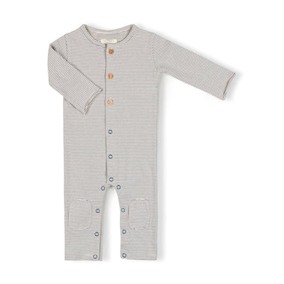 Nixnut - Kruippakje Button Storm Stripe