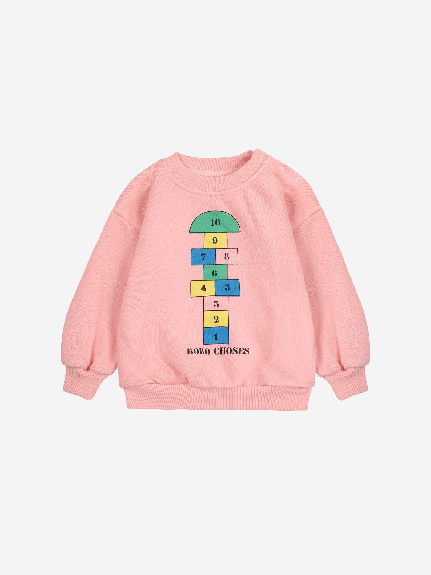 Bobo Choses - Sweater Baby Hopscotch Pink