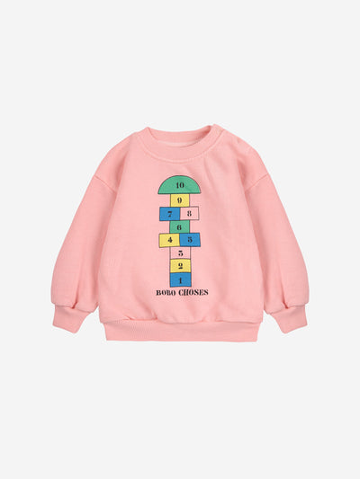 Bobo Choses - Sweater Baby Hopscotch Pink