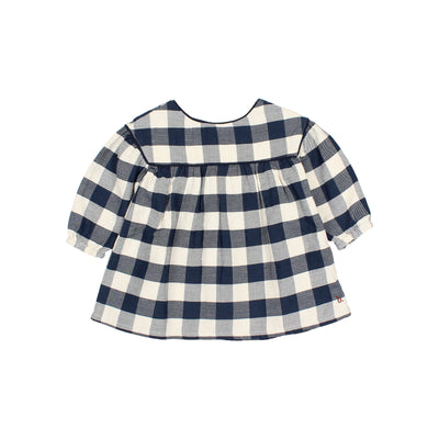 Búho - Jurk Baby Gingham Navy
