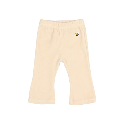 Búho - Legging Baby Tulip Velvet Flare Ivory