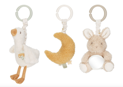 Little Dutch - Activiteitenhangers Newborn Naturals | Set Figuren