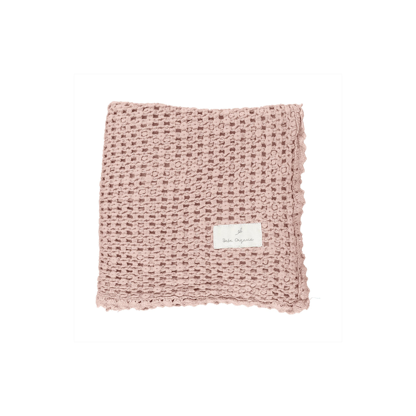 Bebe Organic - Deken Waffle Dusty Rose