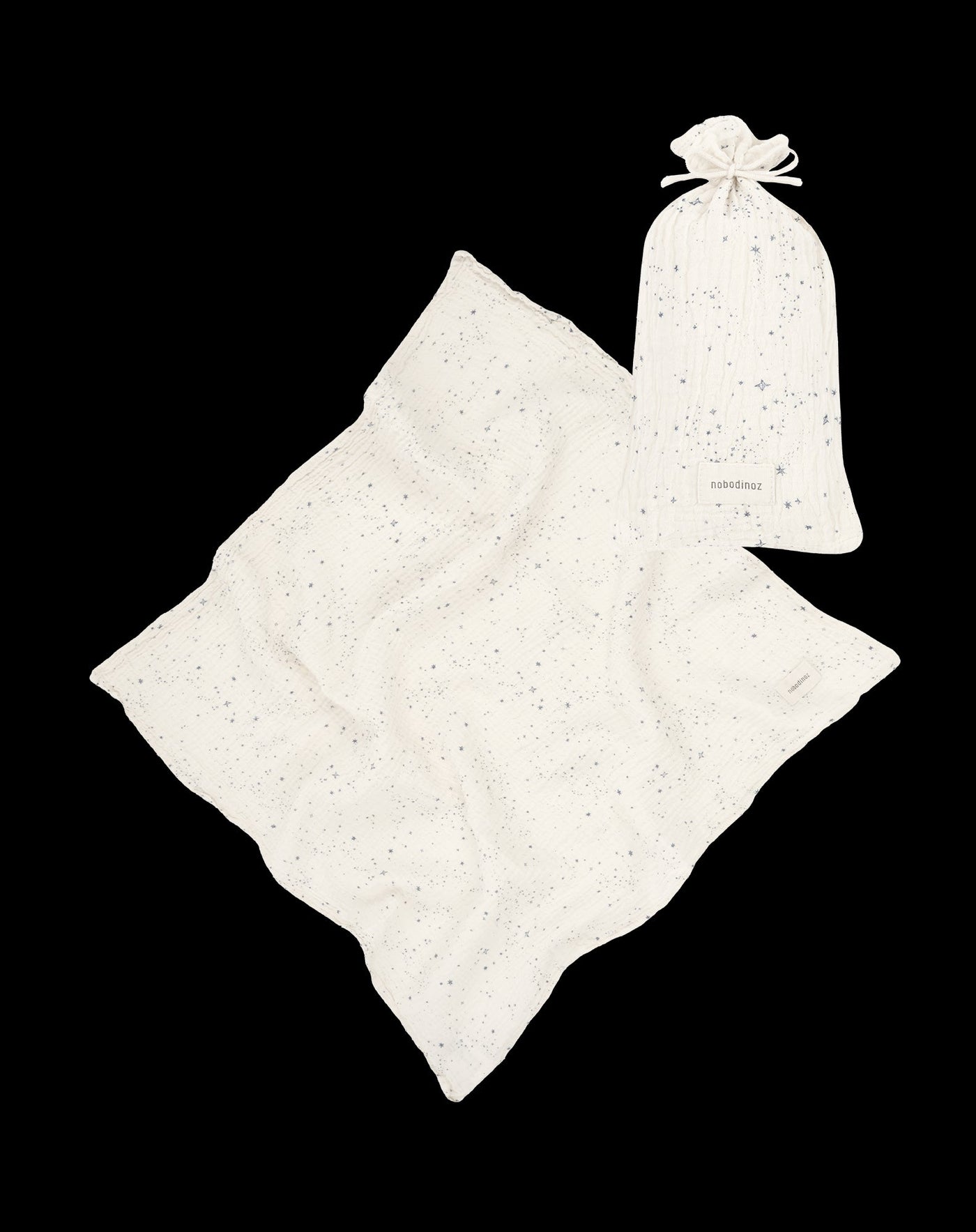 Nobodinoz - Tetradoek 70 x 70 cm Wabi Sabi Birth Gift Blue Milky Way