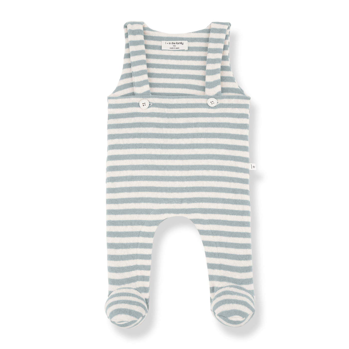 1+ In The Family - Salopette Met Voetjes Francois Stripes Nuvola