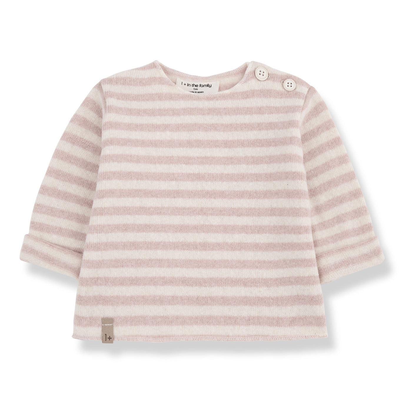 1+ In The Family - T-shirt Aubin Stripes Nude