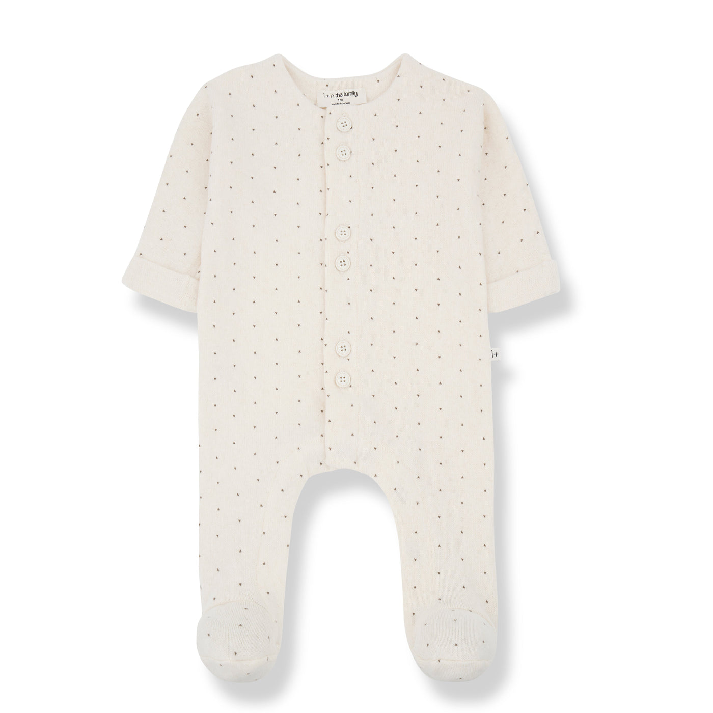 1+ In The Family - Pyjama Met Voetjes Adrien Ecru