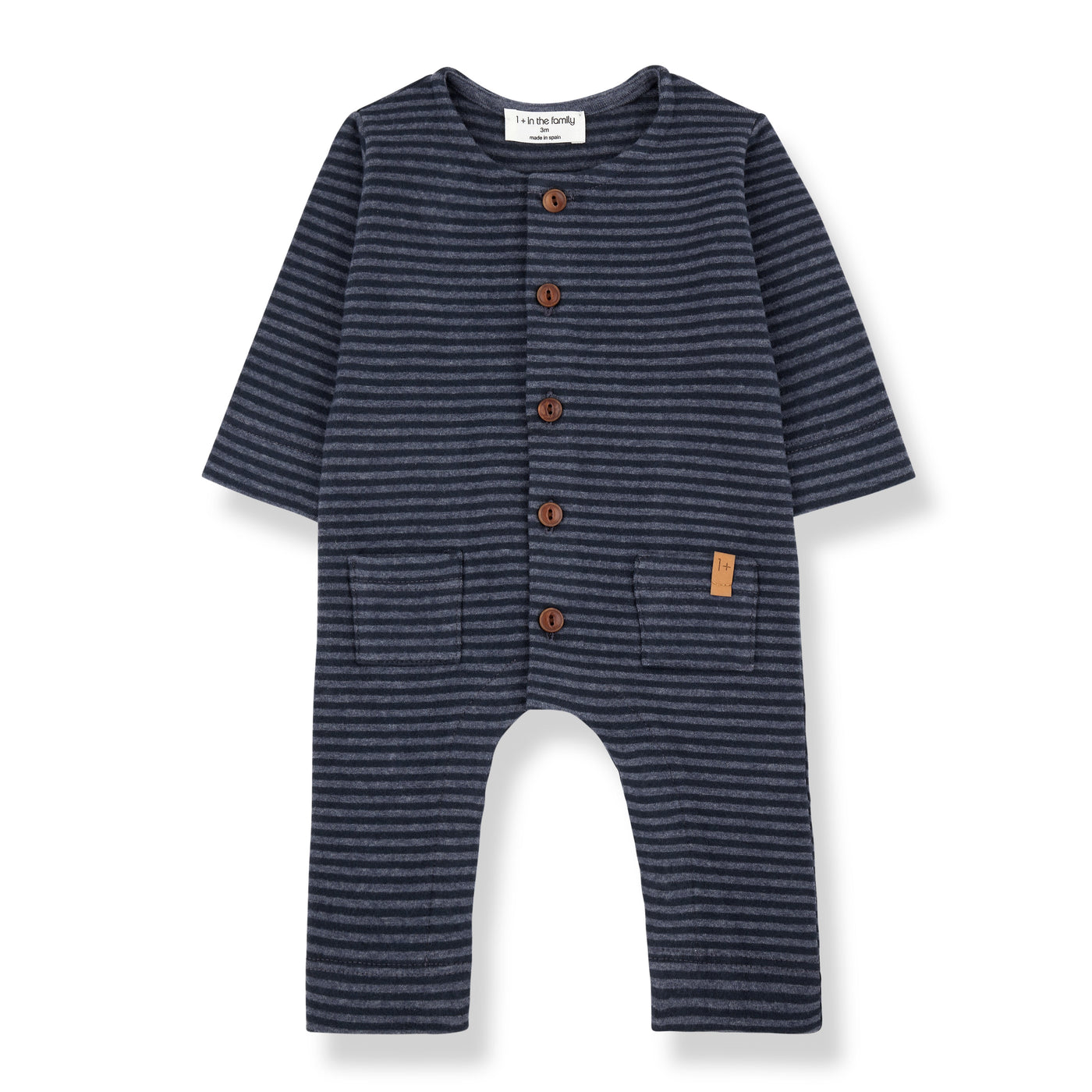1+ In The Family - Kruippakje Albert Stripes Denim