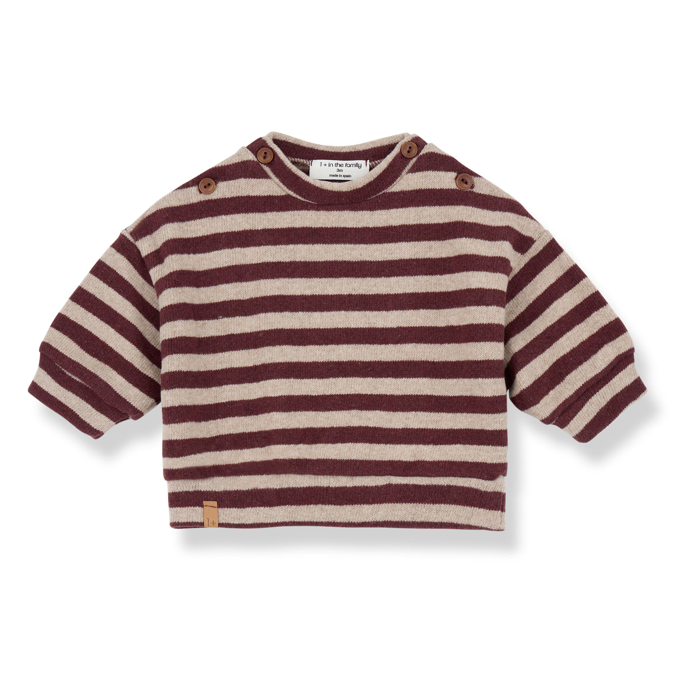 1+ In The Family - Sweater Dirk Stripes Melanzana